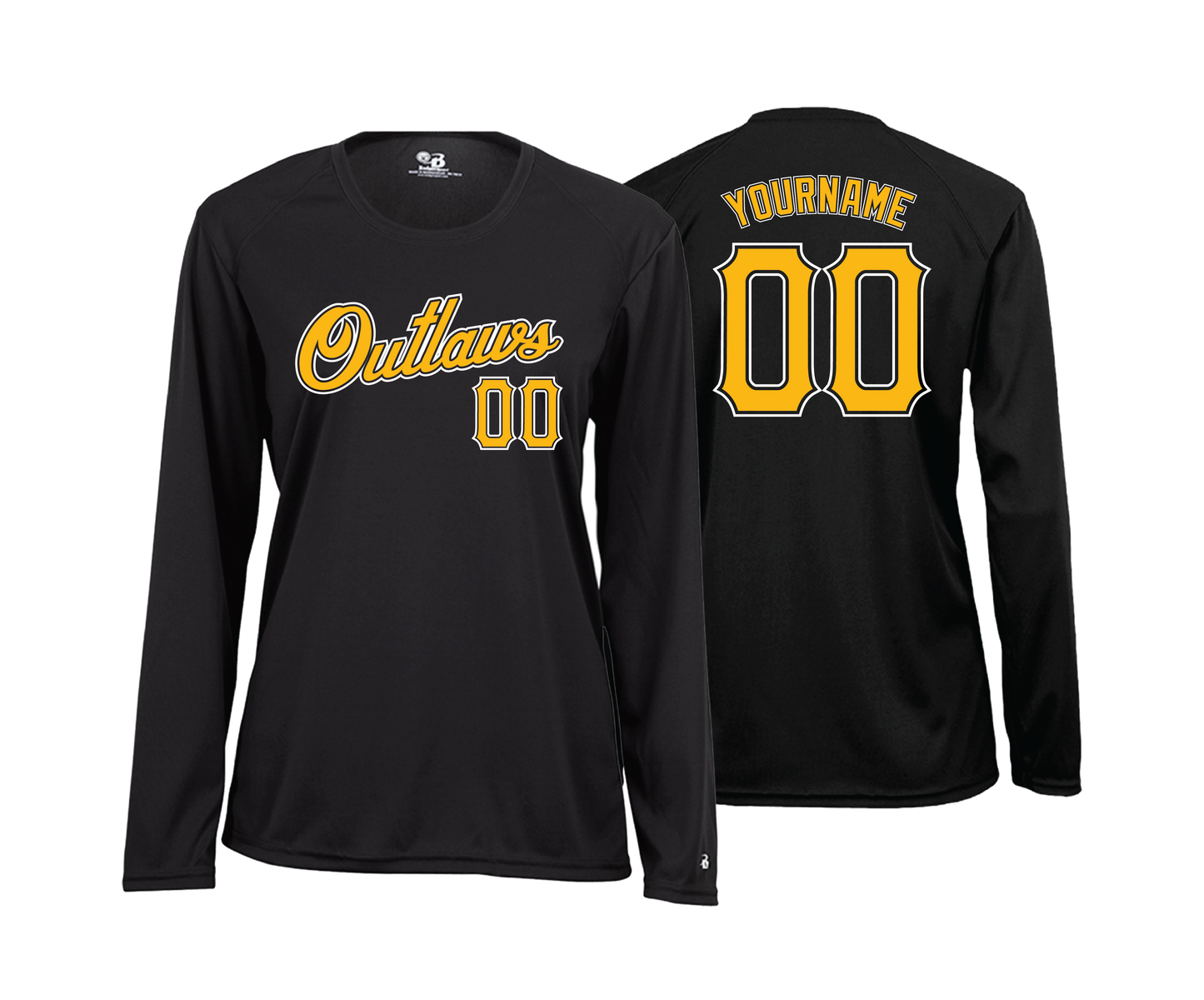 Outlaws - DTF | Women's Long Sleeve Performance Tee