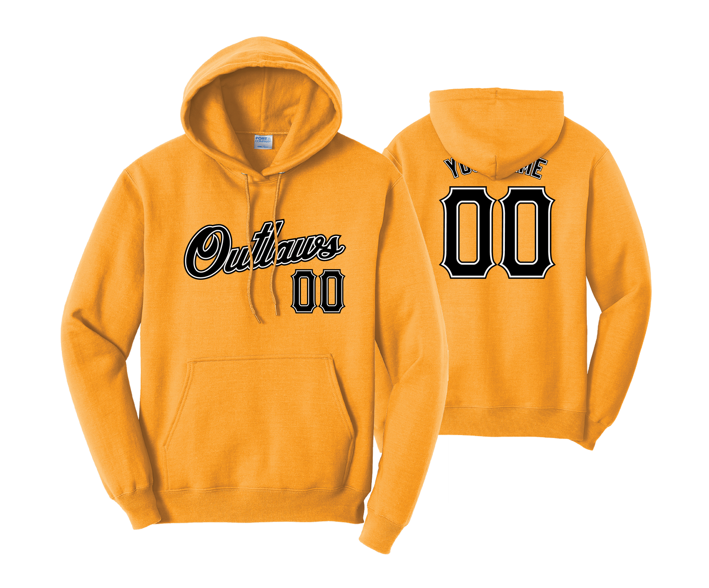 Outlaws - Men's Gold Fleece Hoodie