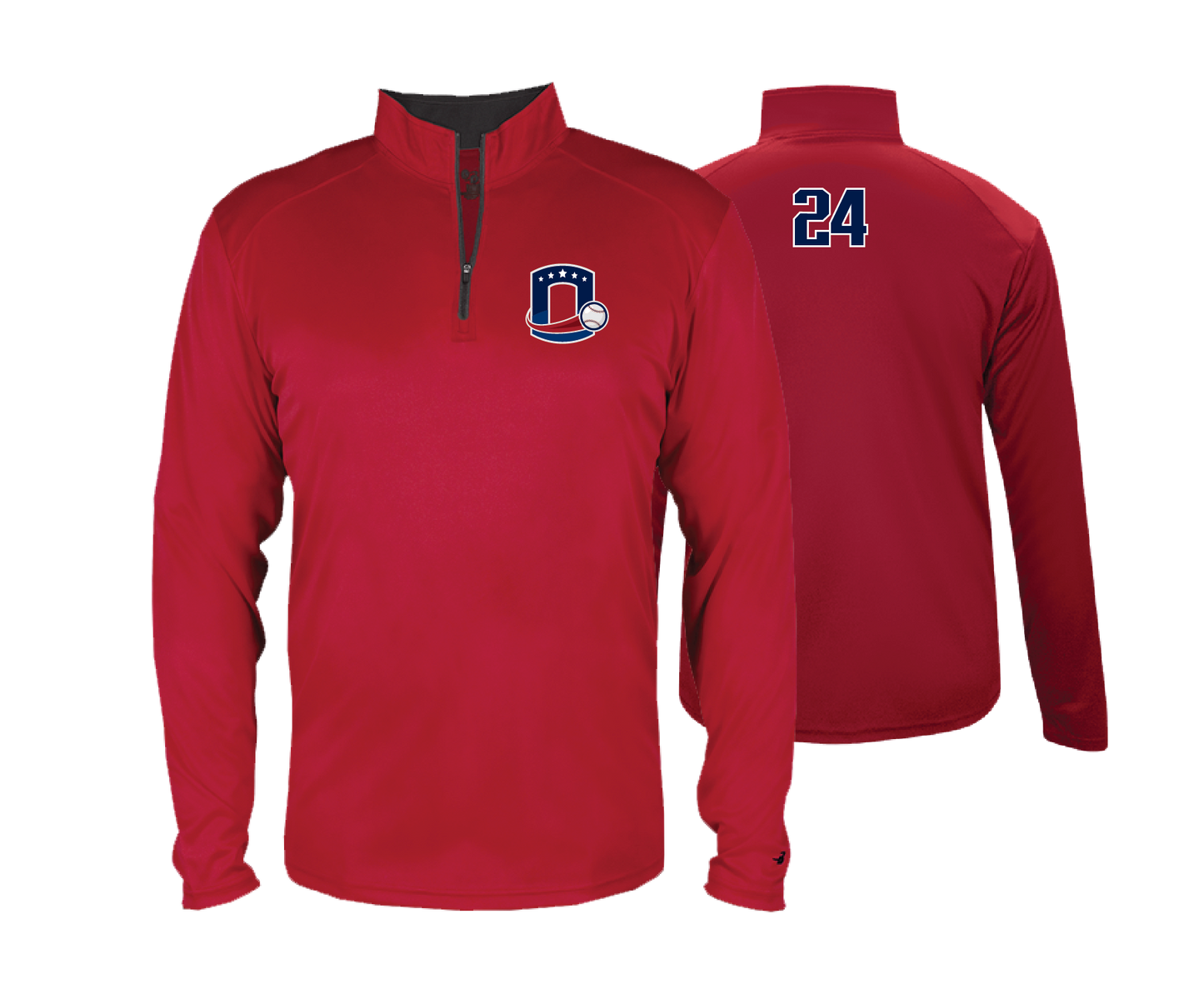 Octorara Baseball - DTF | Men's Long Sleeve Performance 1/4 Zip