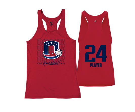Octorara Baseball - DTF | Women's Performance Racerback