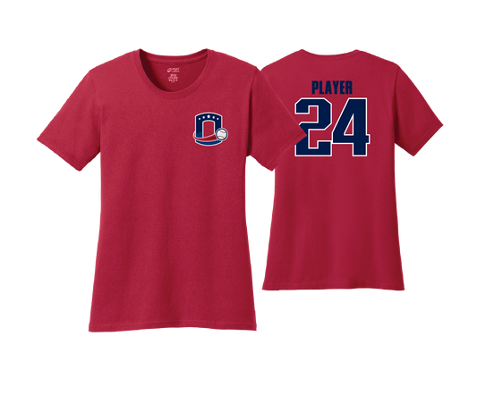 Octorara Baseball - LEFT CHEST LOGO - DTF | Women's Short Sleeve Cotton Tee