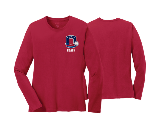Octorara Baseball - COACH - DTF | Women's Long Sleeve Cotton Tee
