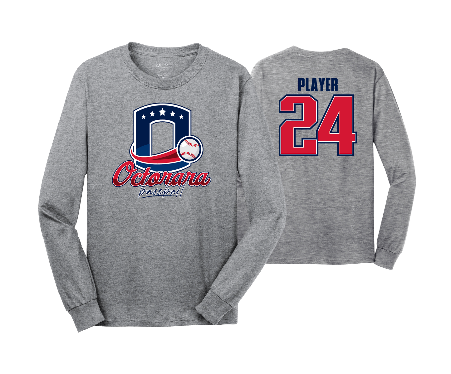 Octorara Baseball - DTF | Unisex Long Sleeve Cotton Tee