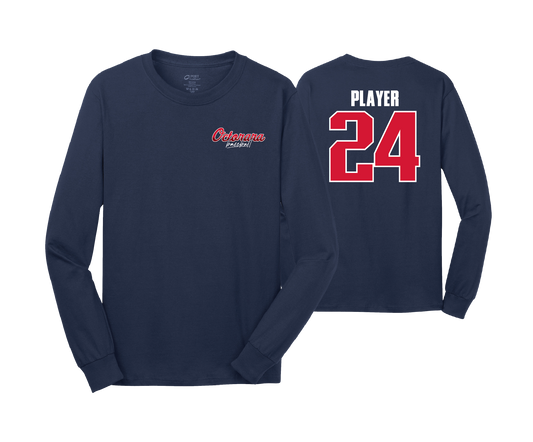 Octorara Baseball - LEFT CHEST LOGO - DTF | Unisex Long Sleeve Cotton Tee