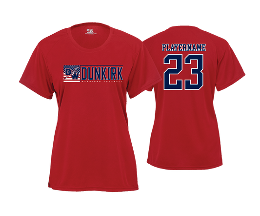 Dunkirk Warriors - DTF | Women's Short Sleeve Performance Tee