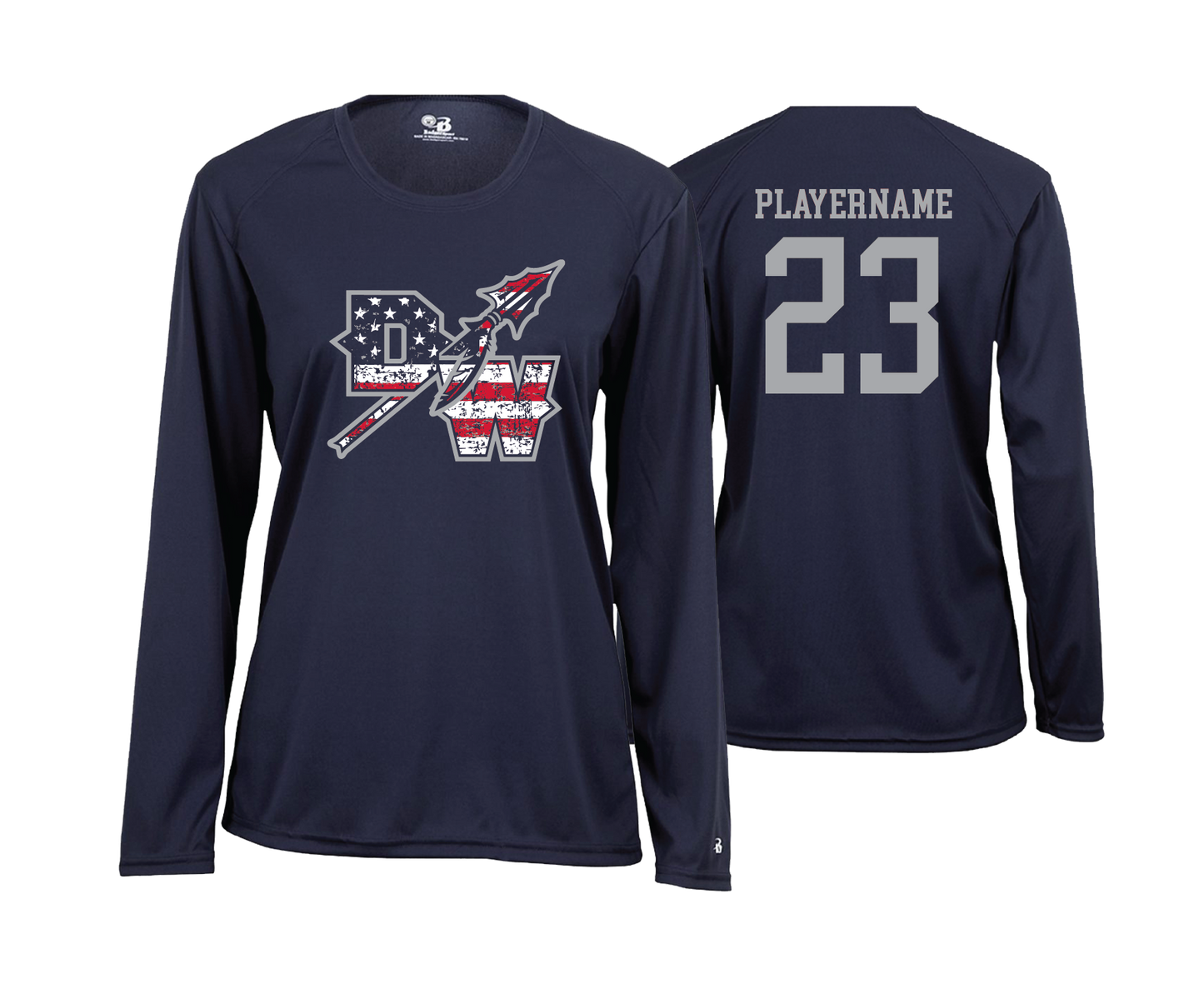 Dunkirk Warriors - DTF | Women's Long Sleeve Performance Tee