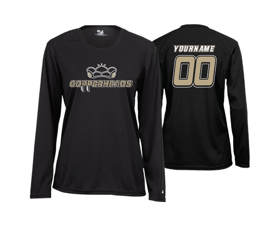 Copperheads - DTF | Women's Long Sleeve Performance Tee