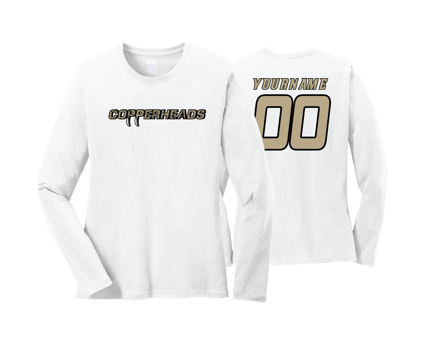 Copperheads - DTF | Women's Long Sleeve Cotton Tee
