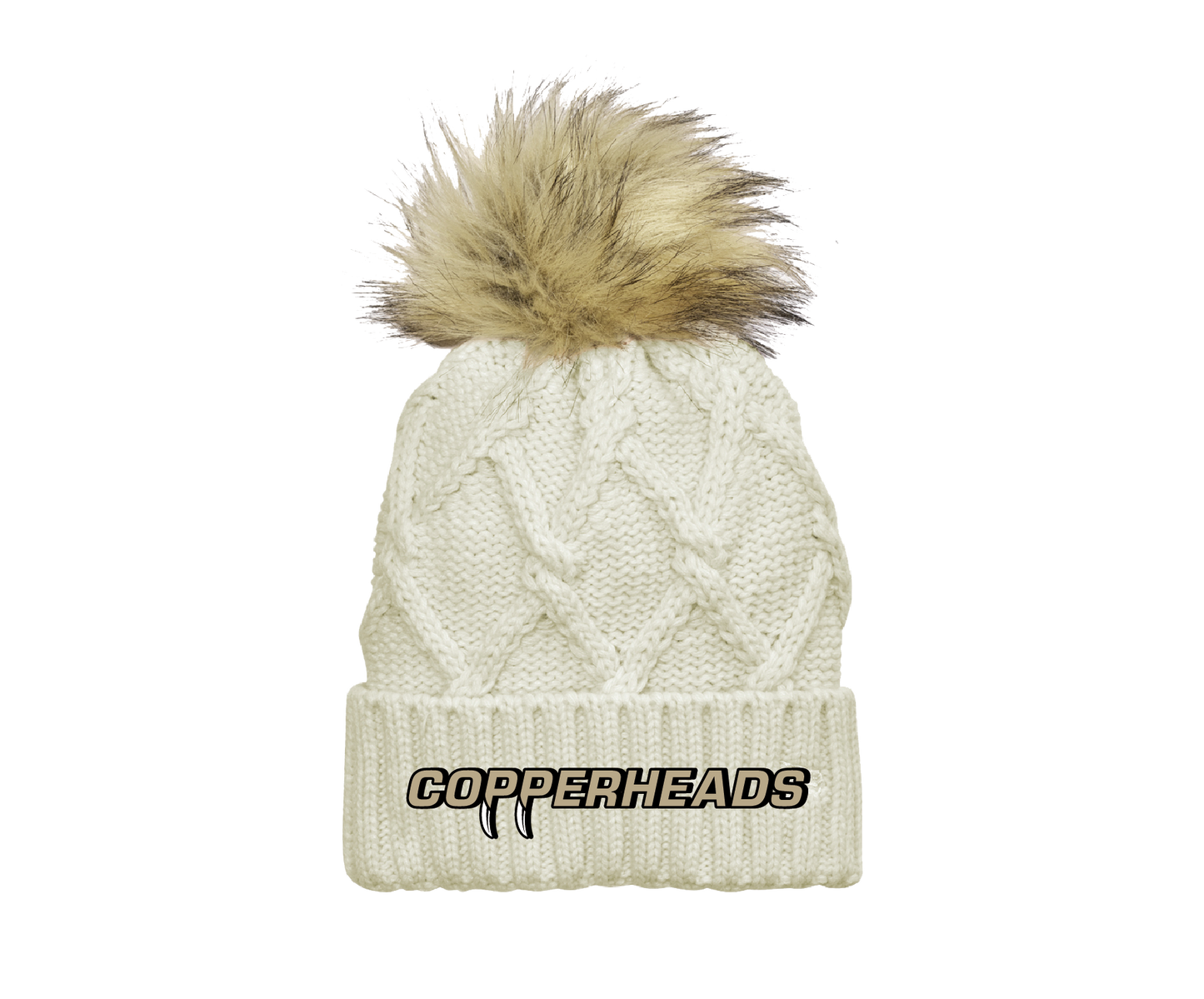 Copperheads - Faux Fur Pom Beanie