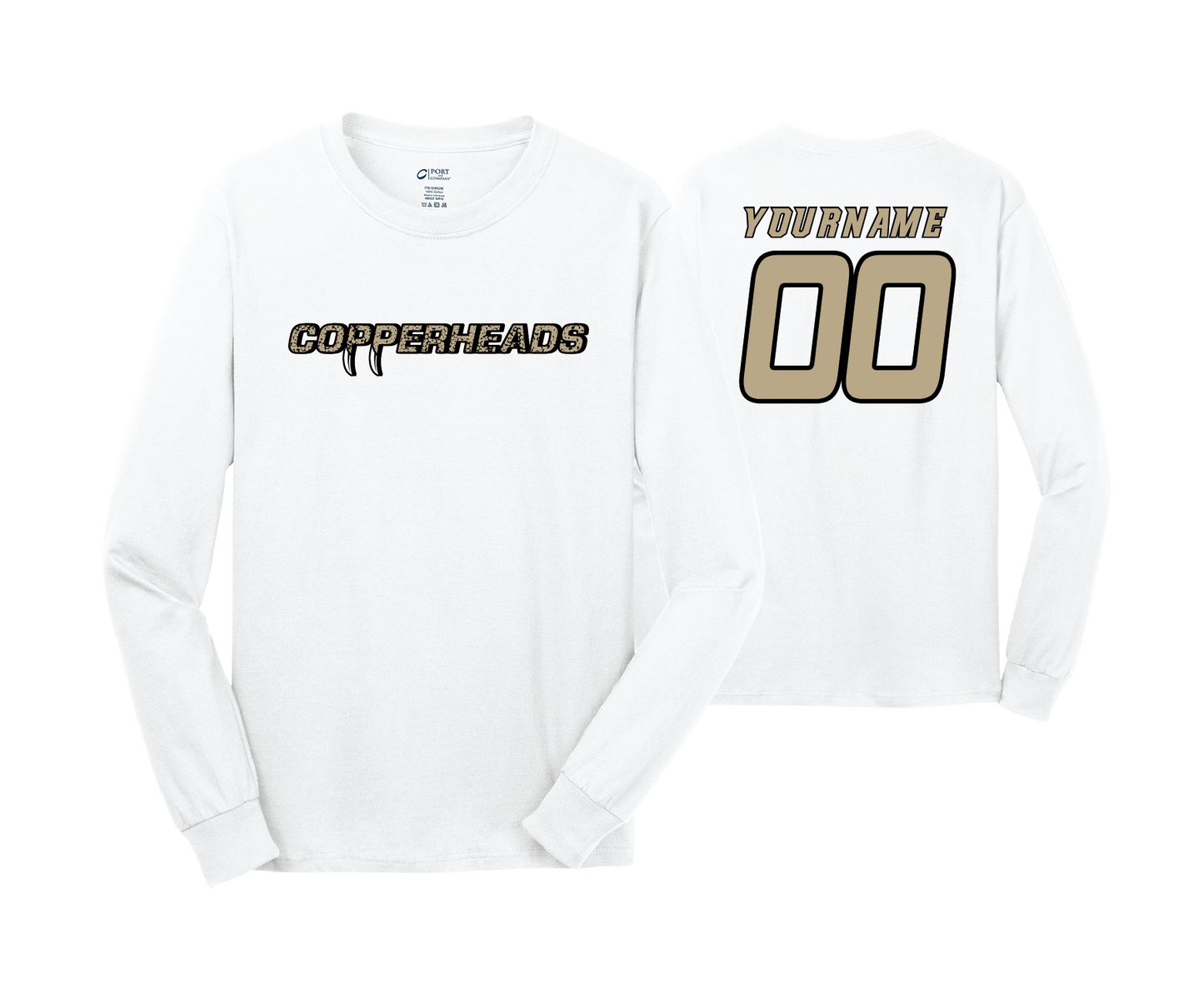Copperheads - DTF | Unisex Long Sleeve Cotton Tee