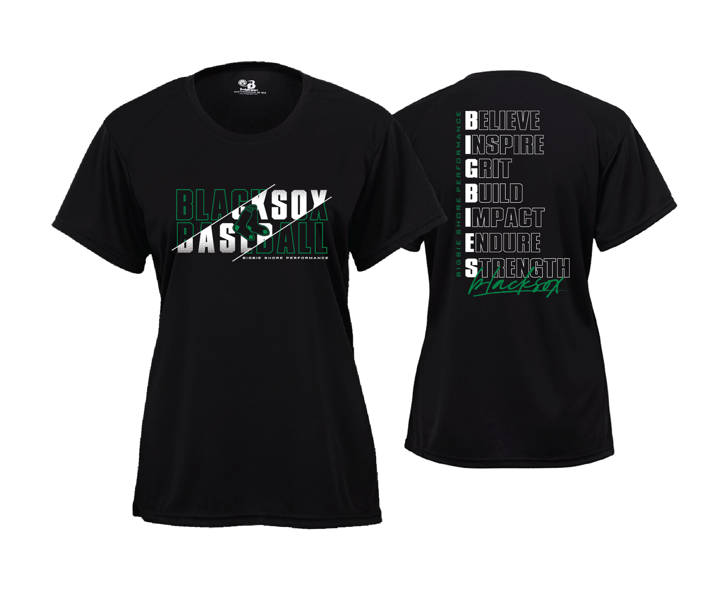 BSP Blacksox - BIGBIES - DTF | Women's Short Sleeve Performance Tee
