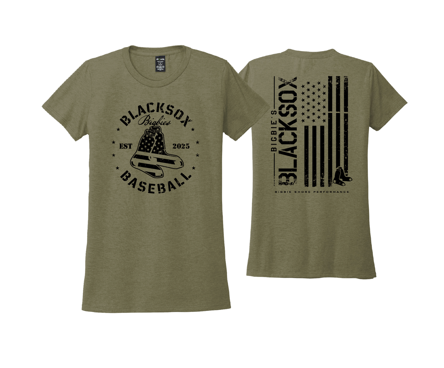 BSP Blacksox - MILITARY - DTF | Short Sleeve Allmade® Tri-Blend Tee