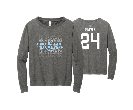 BSP Blacksox - DTF | Women's District® Featherweight Long Sleeve Crew Neck