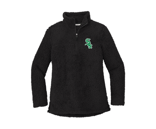BSP Blacksox - Embroidered | Women's 1/4 Zip Sherpa Fleece