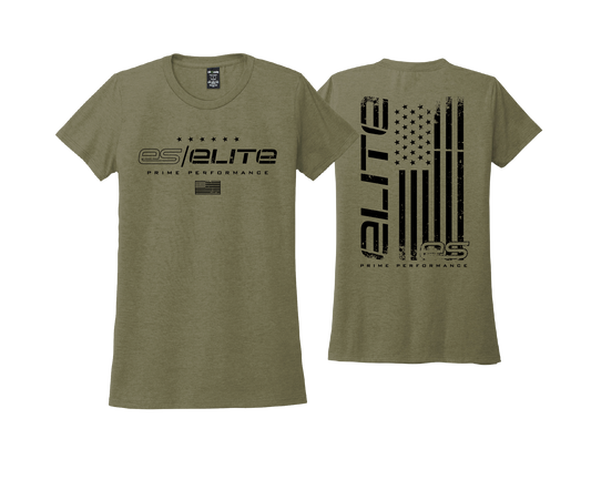 ES Elite - ARMY GREEN - DTF | Short Sleeve Allmade® Tri-Blend Tee