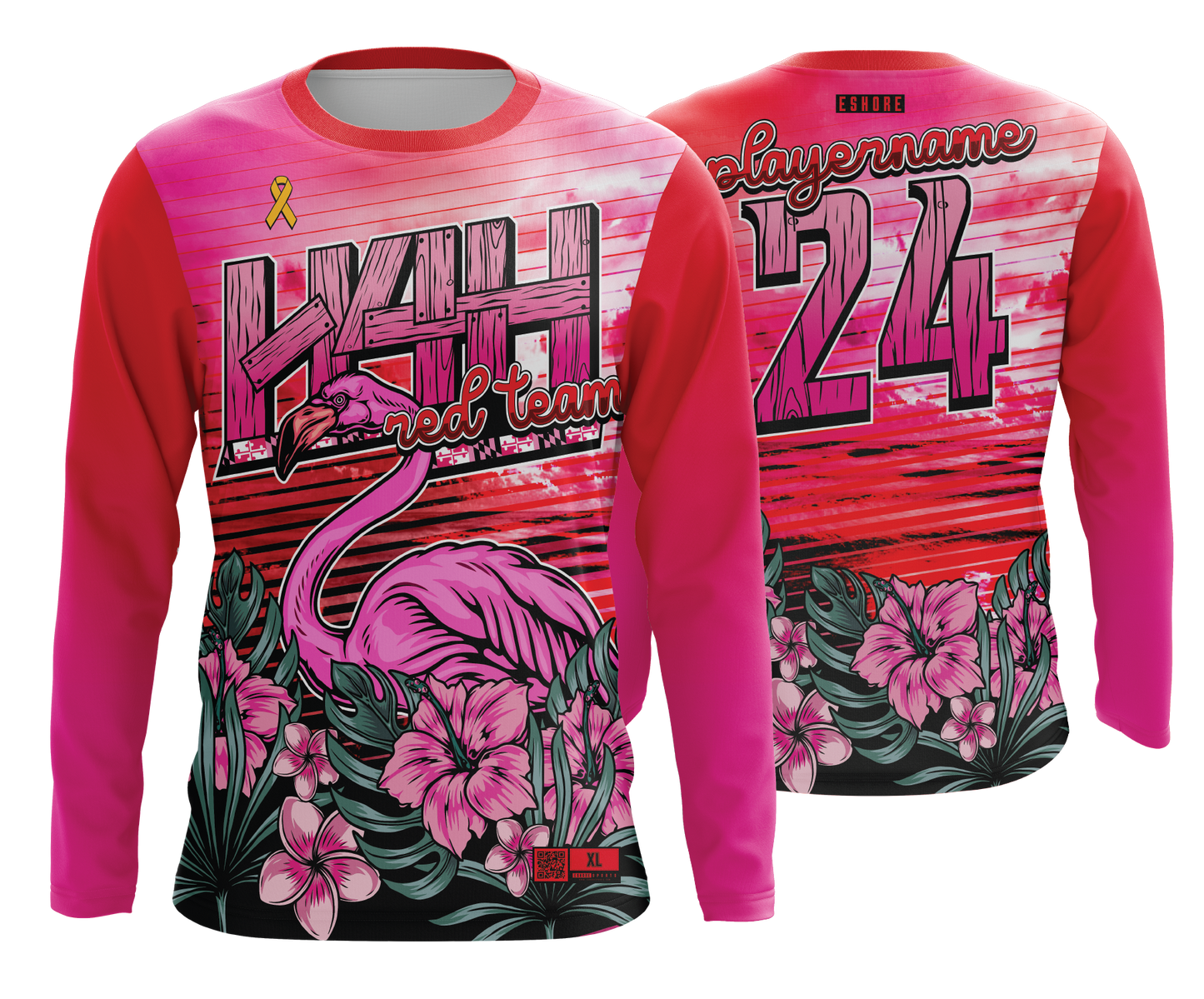 Hope For Hunter - RED TEAM - FDS | Long Sleeve Jersey