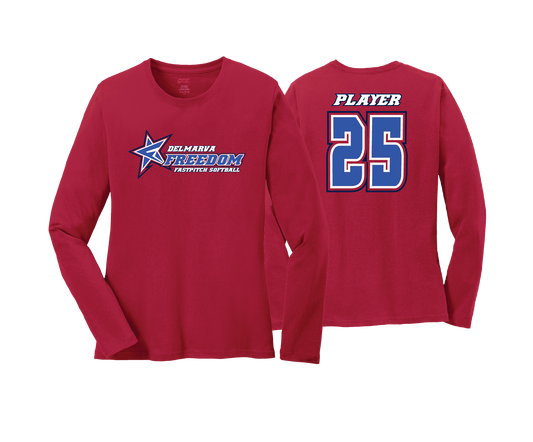 Delmarva Freedom - DTF | Women's Long Sleeve Cotton Tee