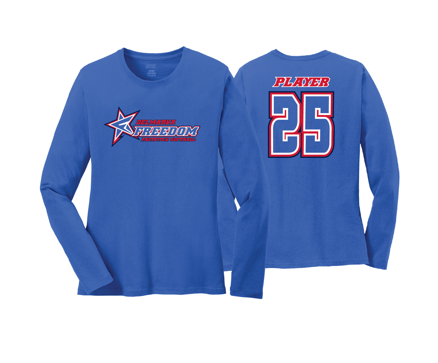 Delmarva Freedom - DTF | Women's Long Sleeve Cotton Tee