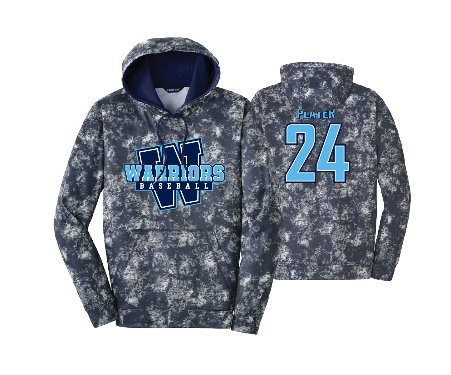 Warriors BCCC - DTF | Unisex Sport-Tek® Mineral Freeze Hoodie