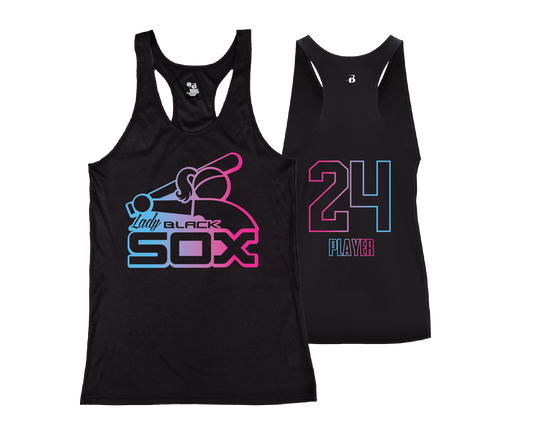 Lady Black Sox - DTF | Women's Performance Racerback
