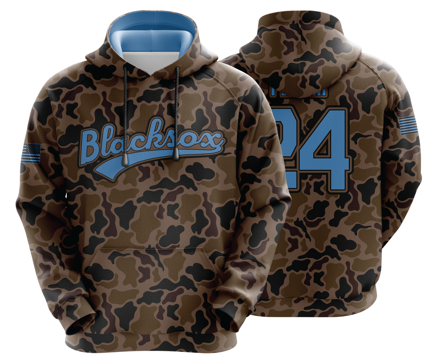 Lady Black Sox - DUCK CAMO - FDS | Unisex Hoodie