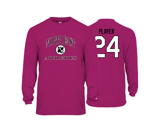 NE Athletics - DTF | Unisex Long Sleeve Performance Tee