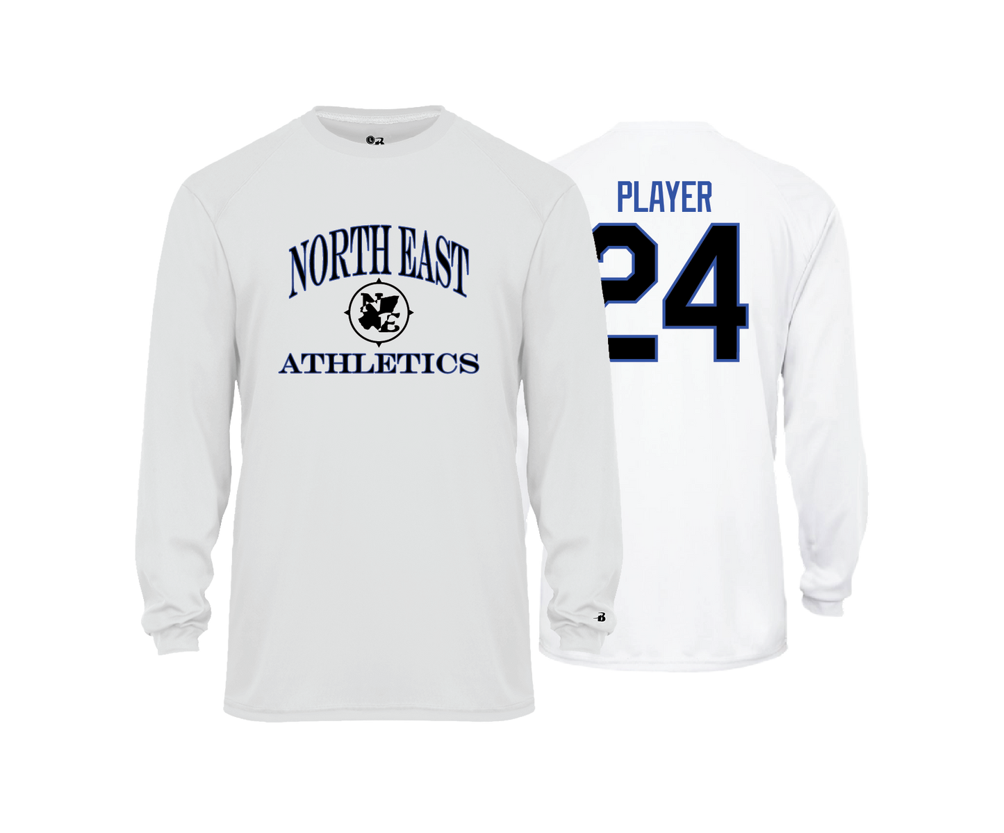 NE Athletics - DTF | Unisex Long Sleeve Performance Tee