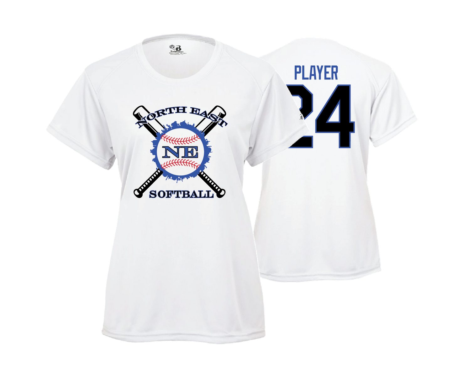 North East BB & SB - SS Women's Performance Tee's