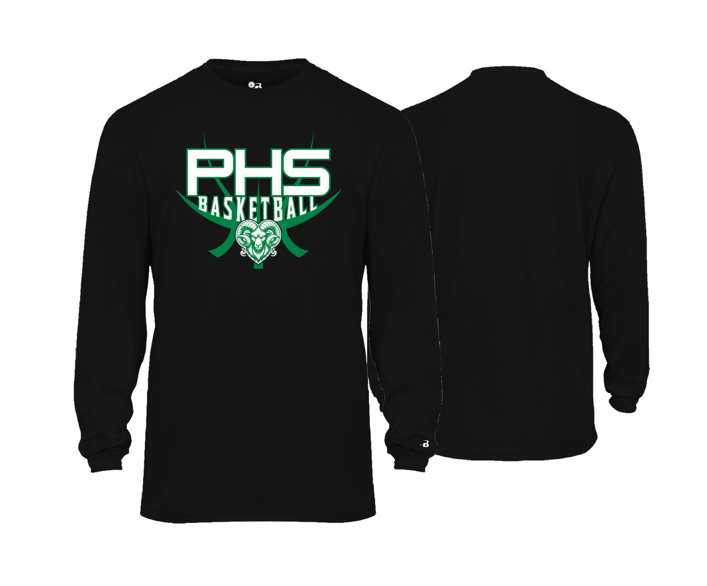 Parkside High School - BASKETBALL - Black - DTF | Unisex Long Sleeve Performance Tee