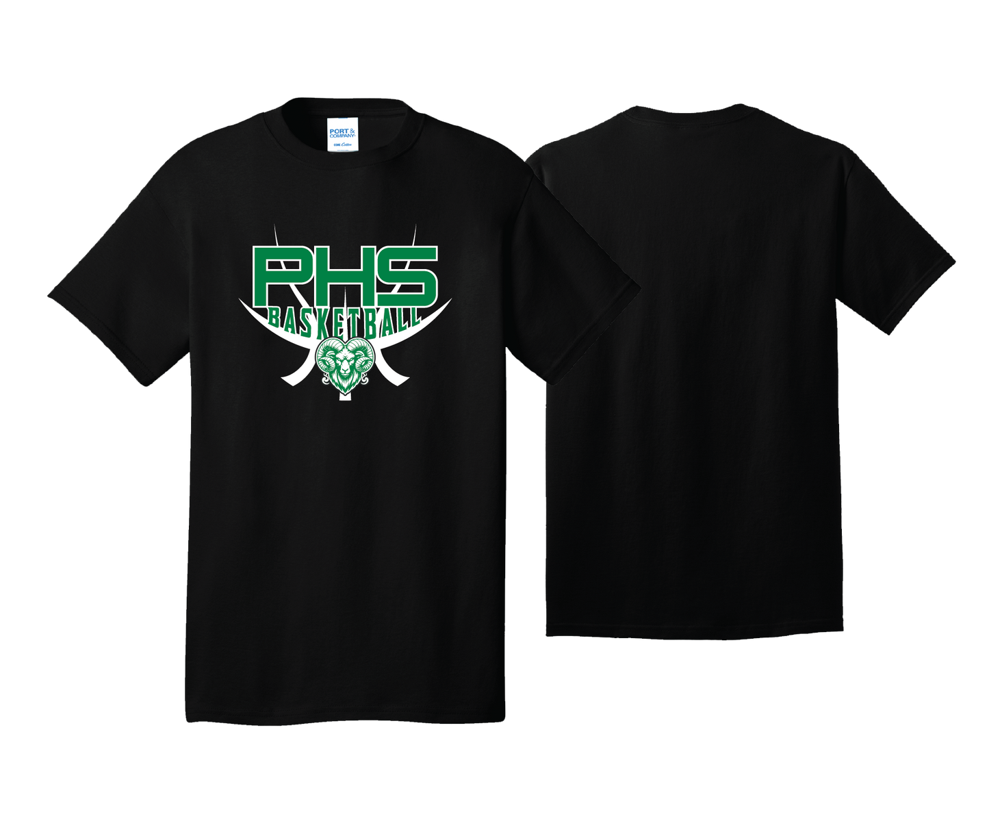 Parkside High School - BASKETBALL - Black - DTF | Unisex Short Sleeve Cotton Tee