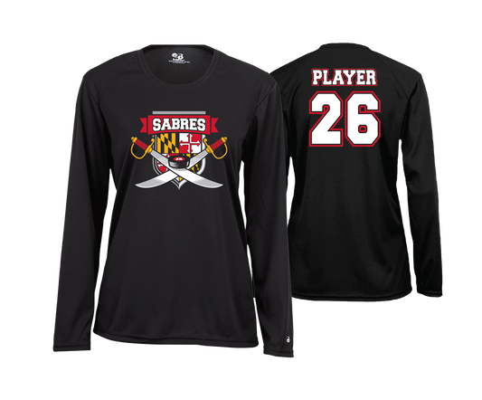 Sabres Ice Hockey - DTF | Women's Long Sleeve Performance Tee