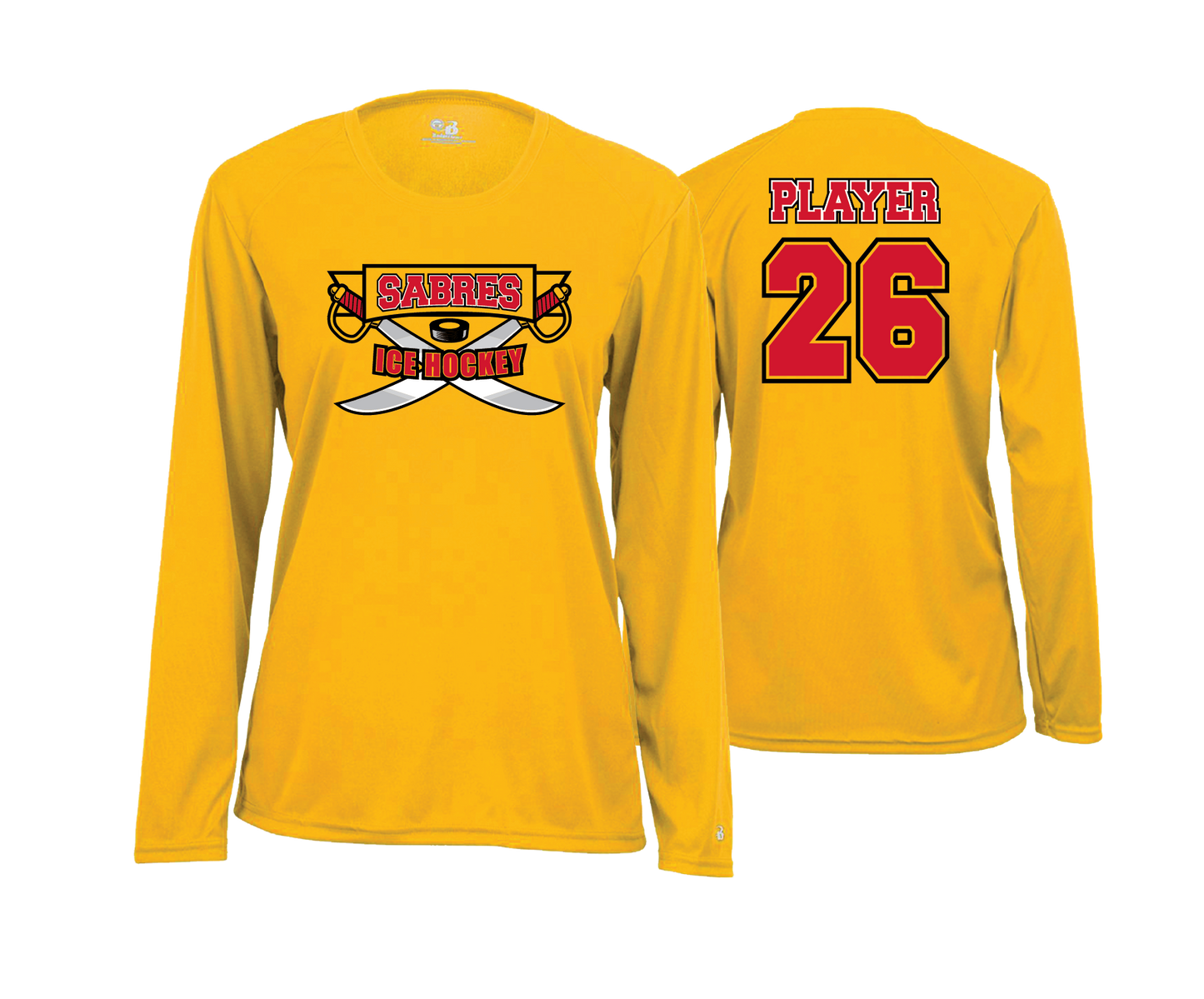 Sabres Ice Hockey - DTF | Women's Long Sleeve Performance Tee