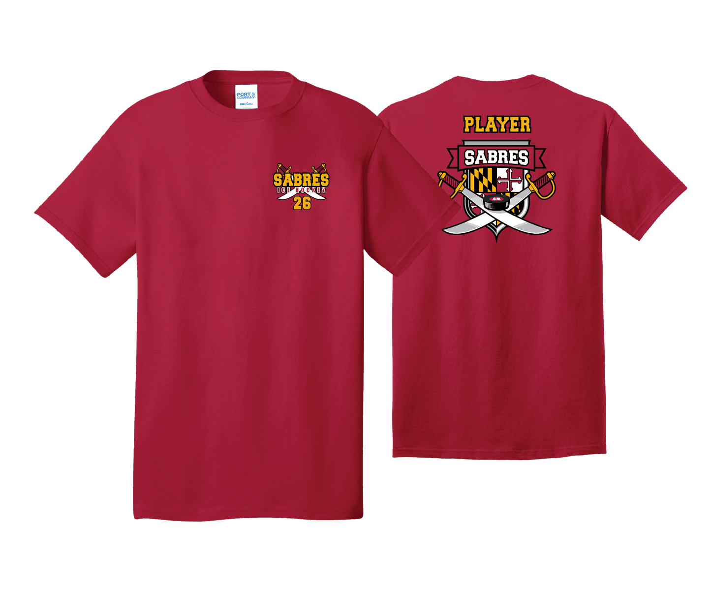 Sabres Ice Hockey - DTF | Unisex Short Sleeve Cotton Tee