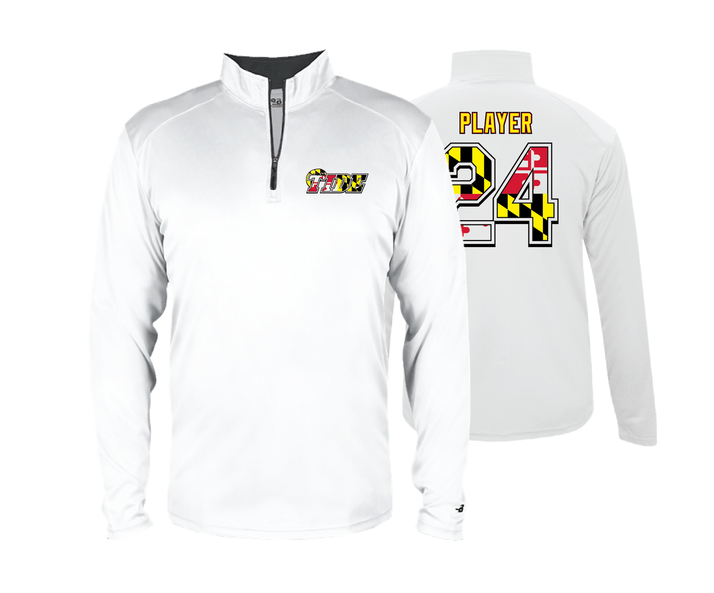 Tide - MARYLAND - DTF | Men's Long Sleeve Performance 1/4 Zip