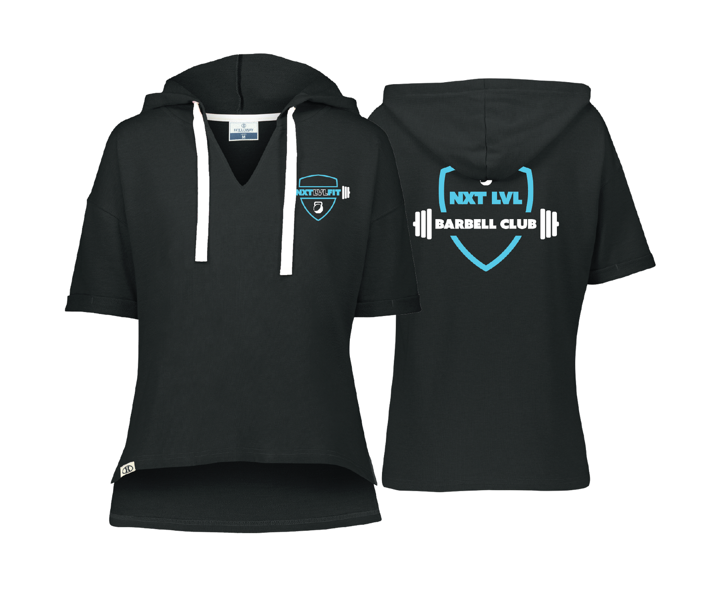 NXT LVL FIT - Barbell Club Women's SS Hooded Tee