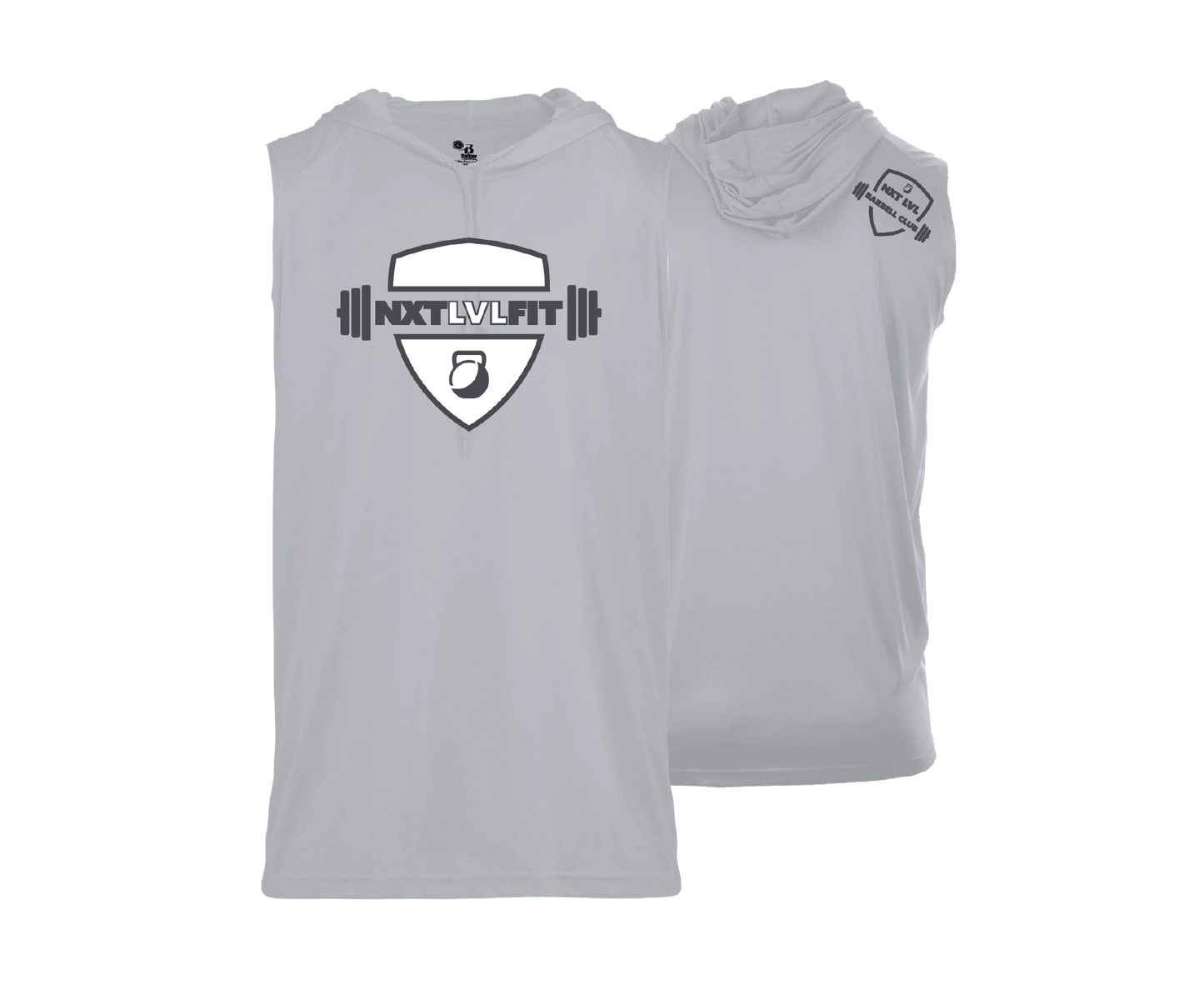 NXT LVL FIT - Barbell Club - DTF | Men's Sleeveless Hooded Performance Tee