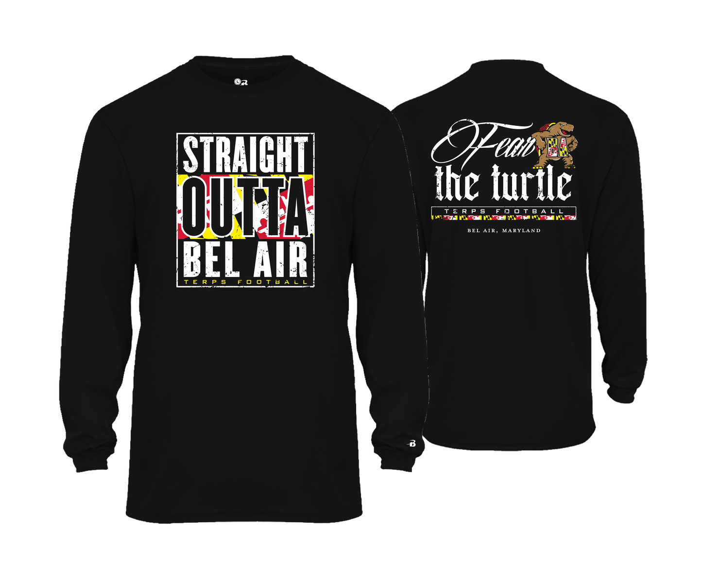 Bel Air Terps - STRAIGHT OUT OF BEL AIR | FEAR THE TURTLE - DTF Unisex Performance Tee
