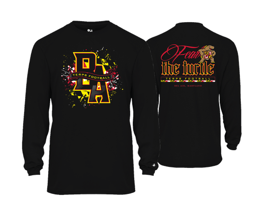 Bel Air Terps - | BLACK | TERPS NATION | FEAR THE TURTLE - DTF Unisex Performance Tee
