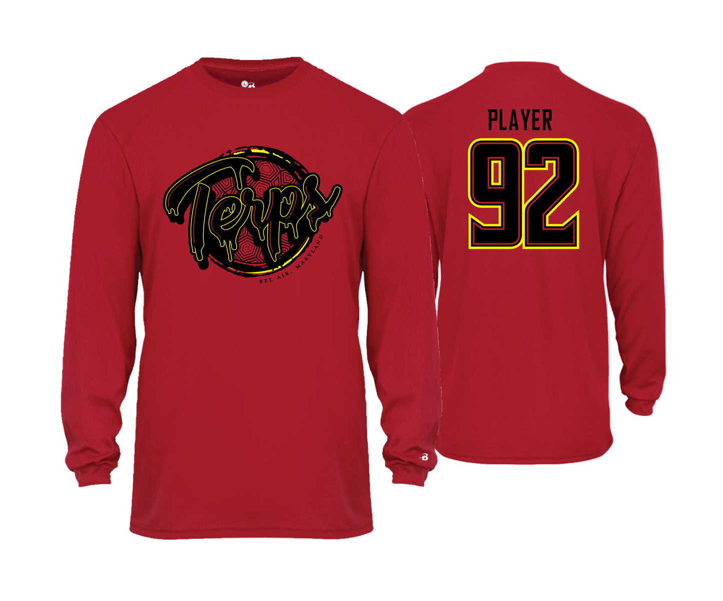 Bel Air Terps - THE RED ZONE | CUSTOM - DTF Unisex Performance Tee