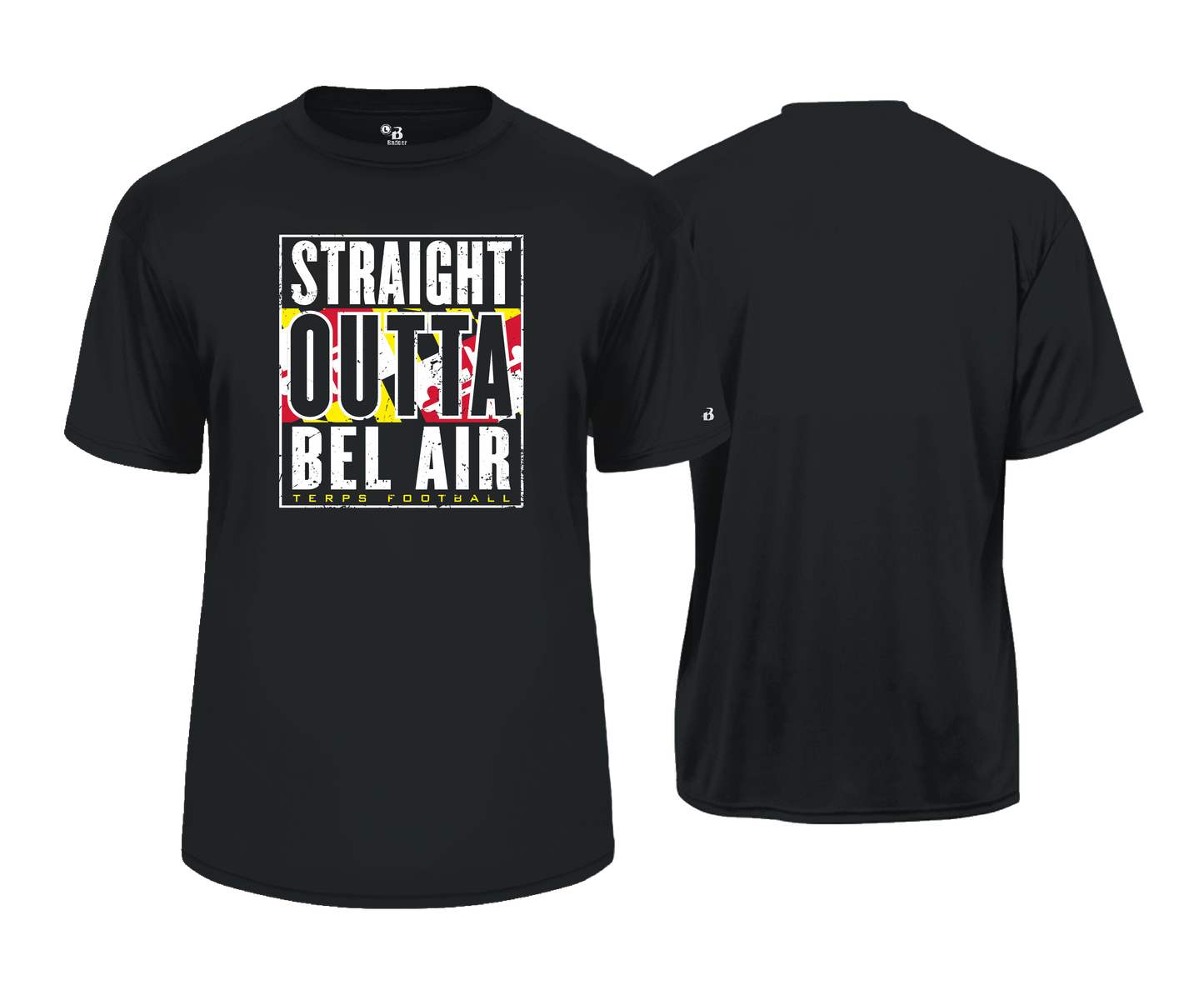 Bel Air Terps - STRAIGHT OUT OF BEL AIR - DTF Unisex Short Sleeve Performance Tee