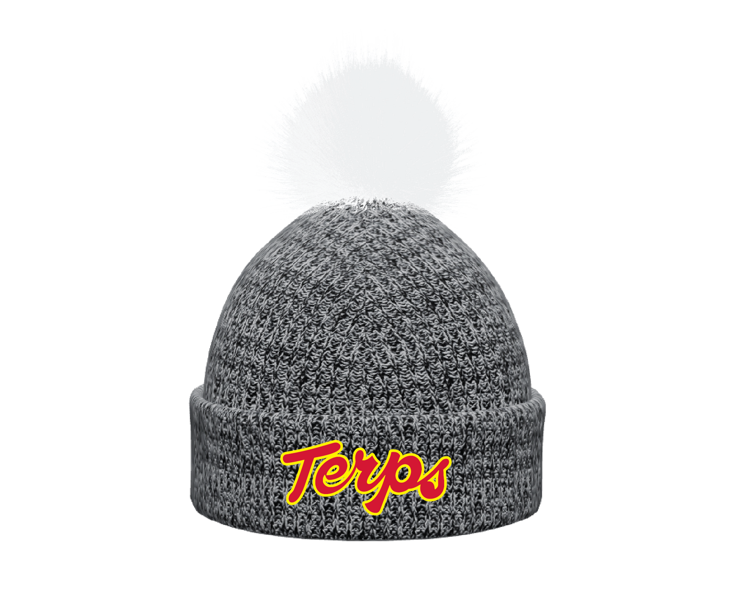 Bel Air Terps - Faux Fur Pom Beanie