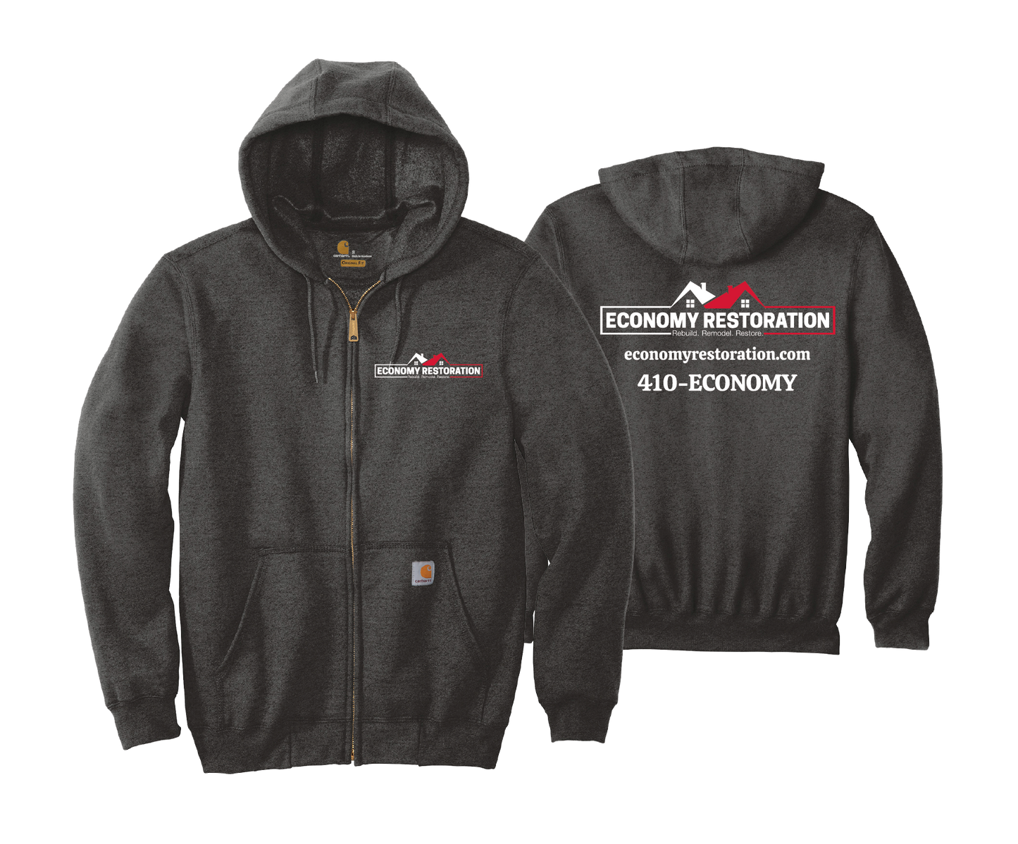 Economy Restoration- Carhartt Zip Up Sweatshirt