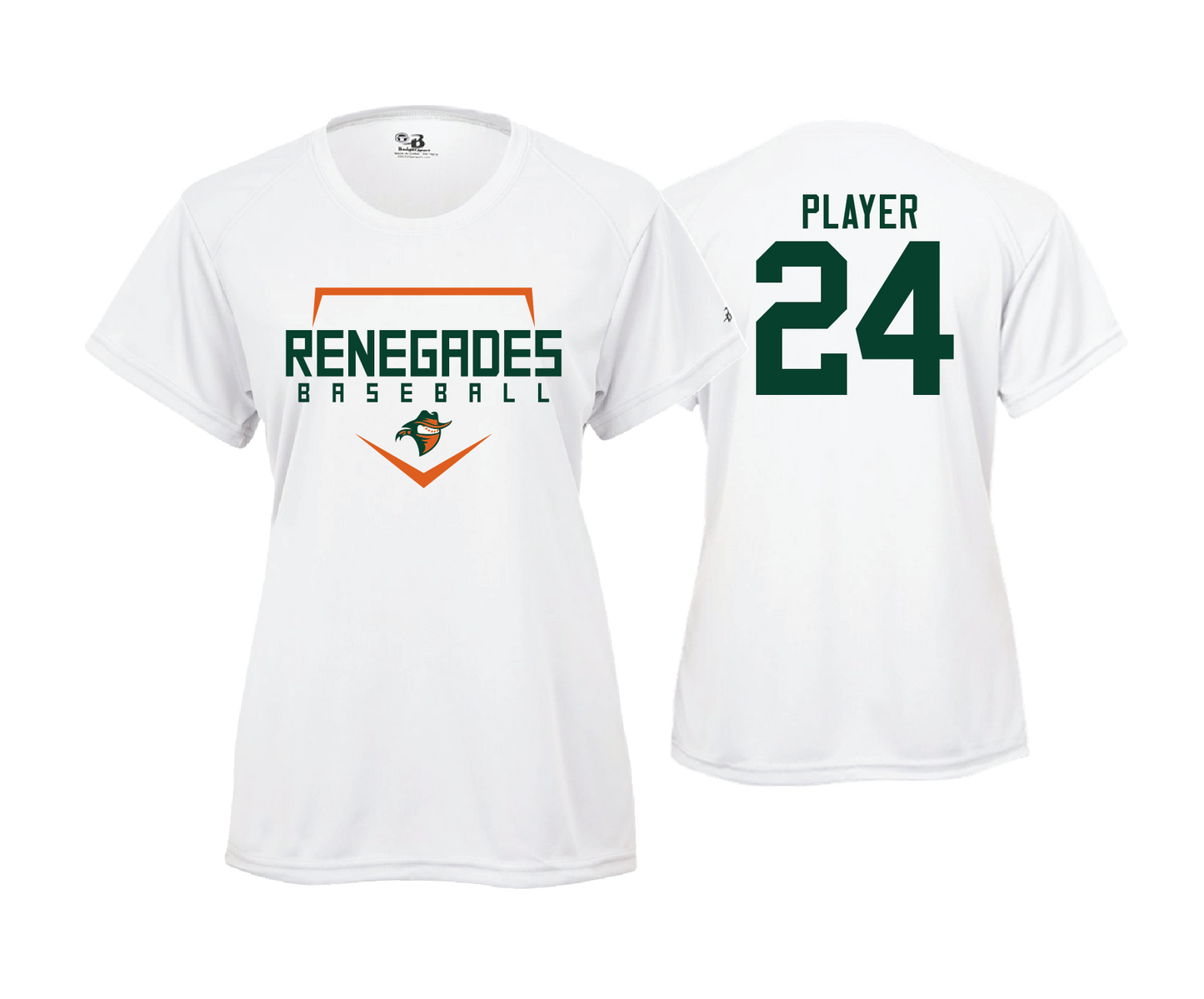 Renegades - Women's SS White Performance Tee