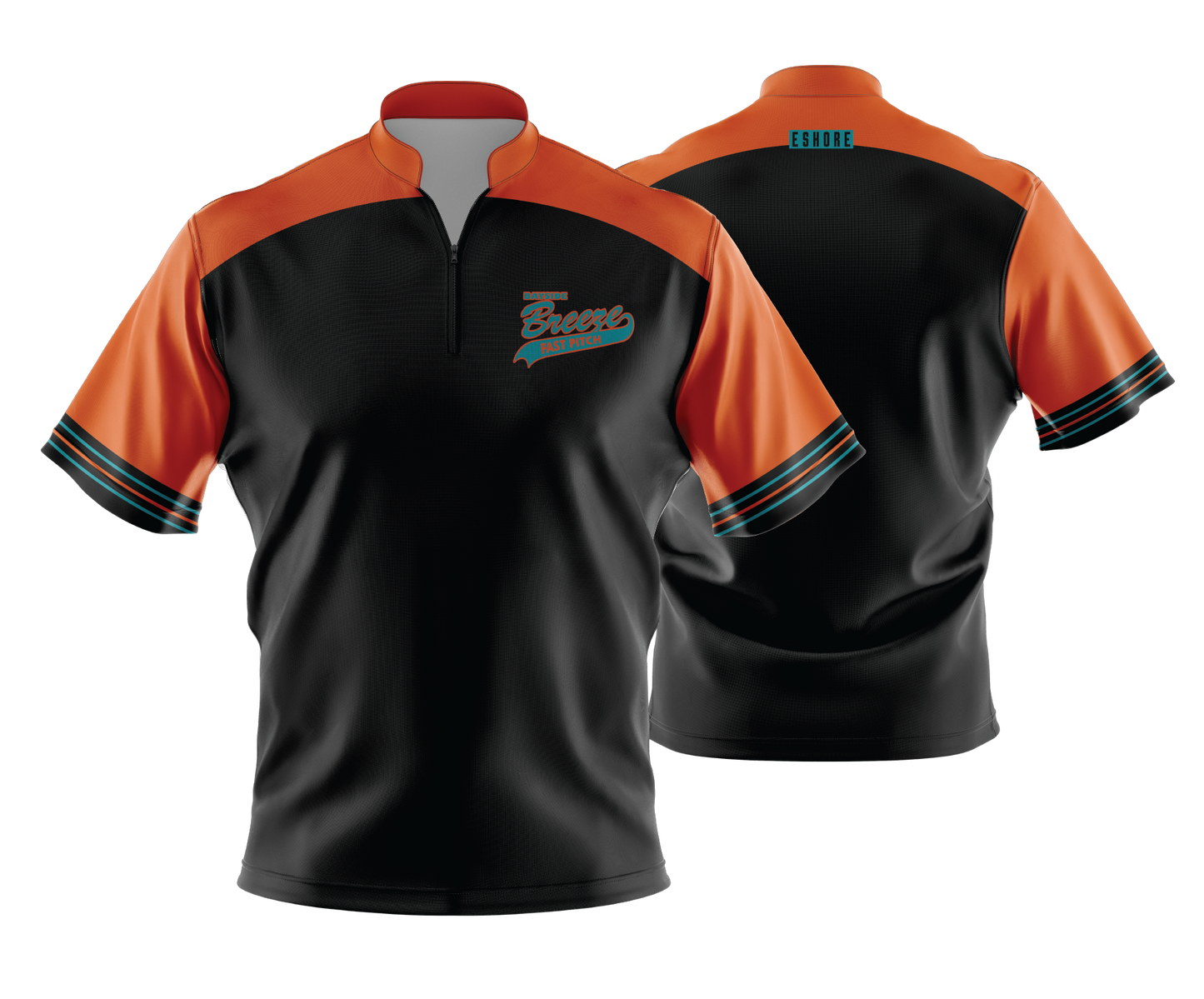 Bayside Breeze - FDS | Unisex Short Sleeve 1/4 Zip Batting Jacket