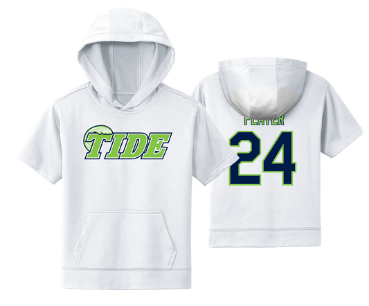 Tide - DTF | Unisex Fleece Short Sleeve Hooded Pullover
