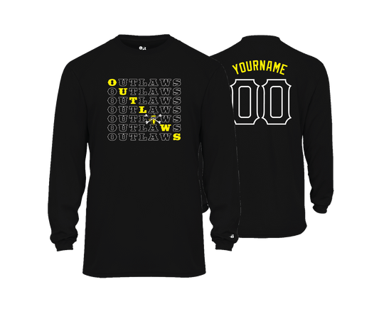Keyser Outlaws- Long sleeve Performance Tee