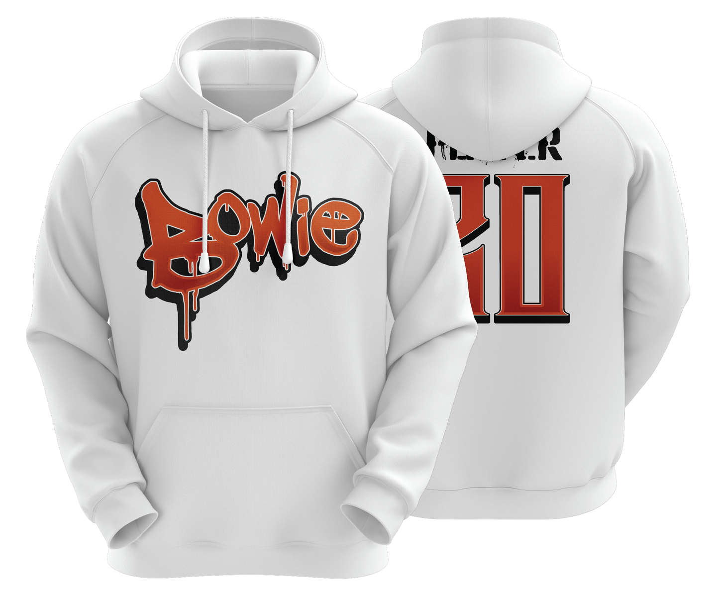 Bowie Bulldogs 14U Men's White Semi Sub Jersey