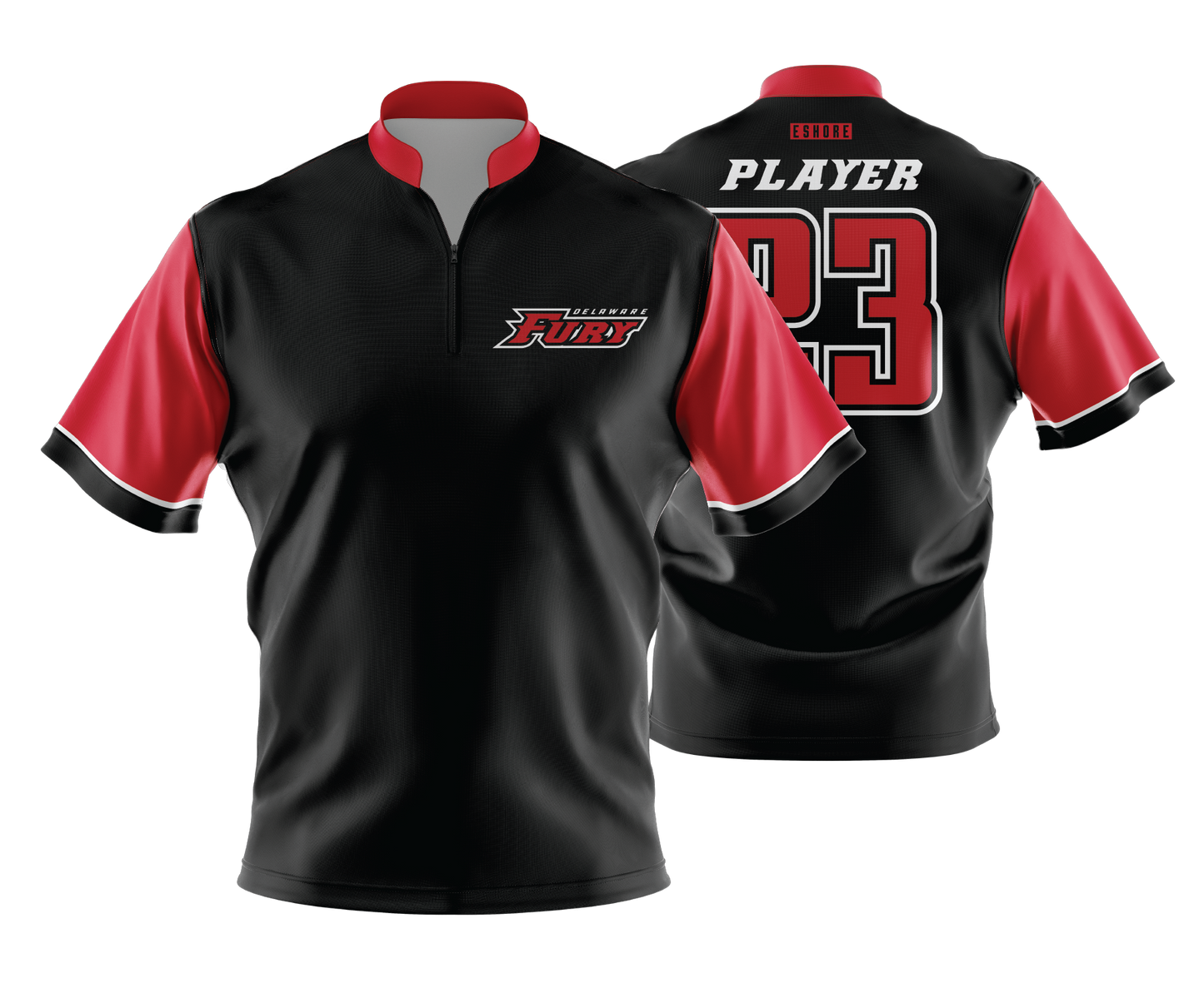 DE Fury - FDS | Unisex Short Sleeve 1/4 Zip BP Jacket