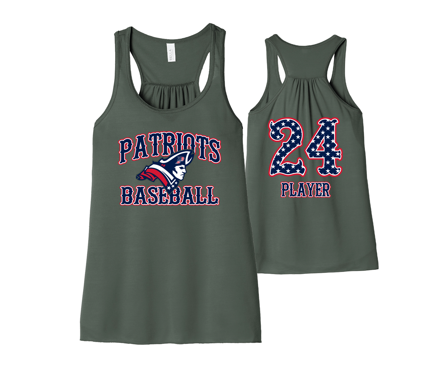 Patriots Baseball - DTF | Women's Racerback Tank