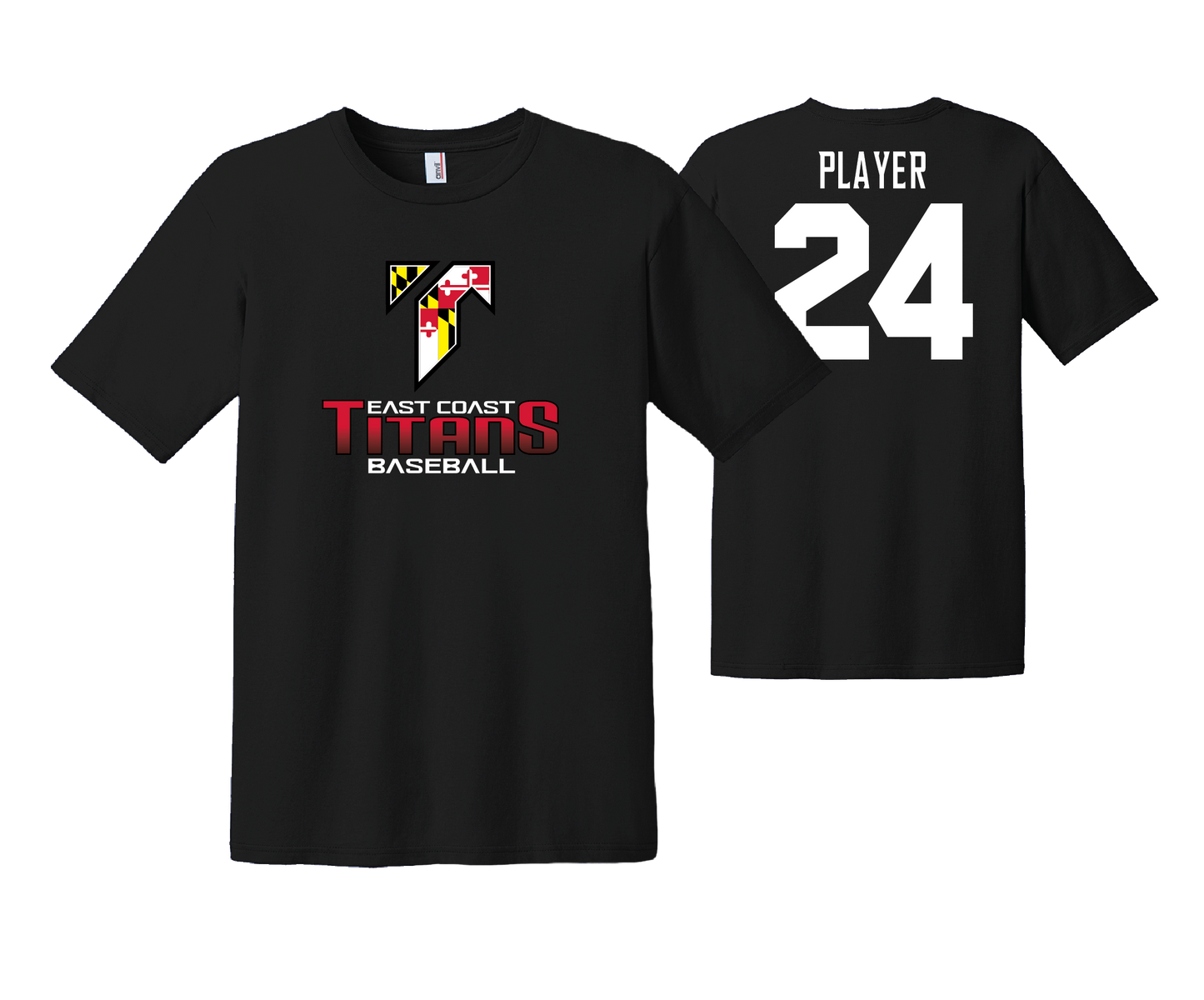 East Coast Titans Cotton Tee Black